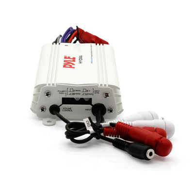 Pyle Waterproof Bluetooth 800 W 4 Channel Marine Power Audio Amplifier (4 Pack)