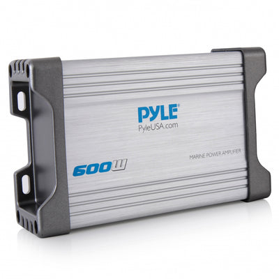 Pyle 1200 W 4 Channel Marine Power Audio Amplifier for Boats (Open Box)