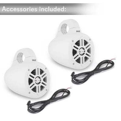Pyle PLMRWB45W 4" 300 Watt Waterproof Marine Tower Speaker System(1 Pair) (Used) - VMInnovations