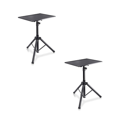 Pyle Universal Adjustable Tripod Design DJ Laptop Device Stand Holder (2 Pack) - VMInnovations