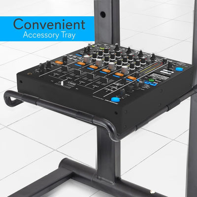 Pyle Universal Portable Foldable Professional DJ Laptop Stand w/ Accessory Tray - VMInnovations