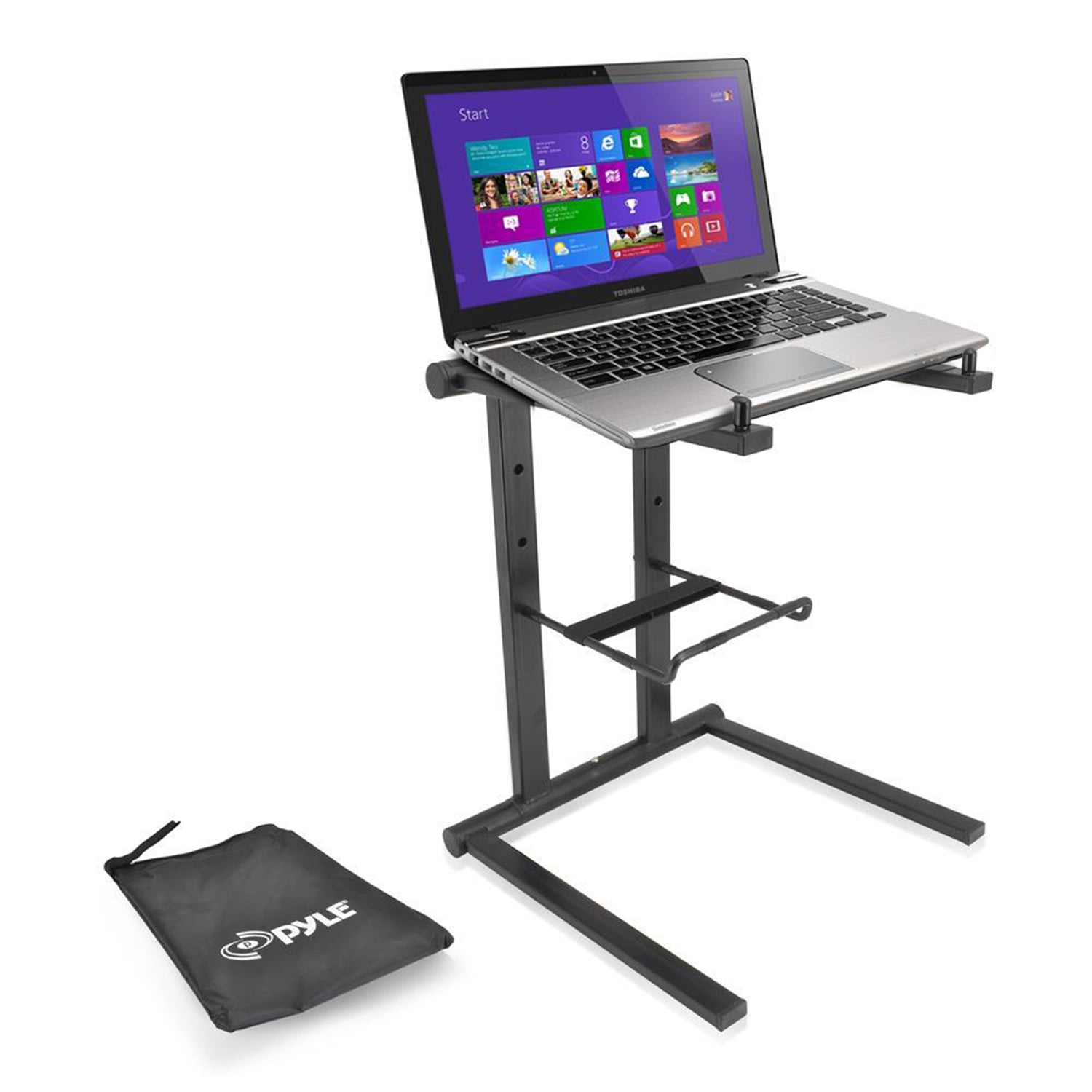 Pyle Universal Portable Foldable Professional DJ Laptop Stand with Tray (2 Pack) - VMInnovations