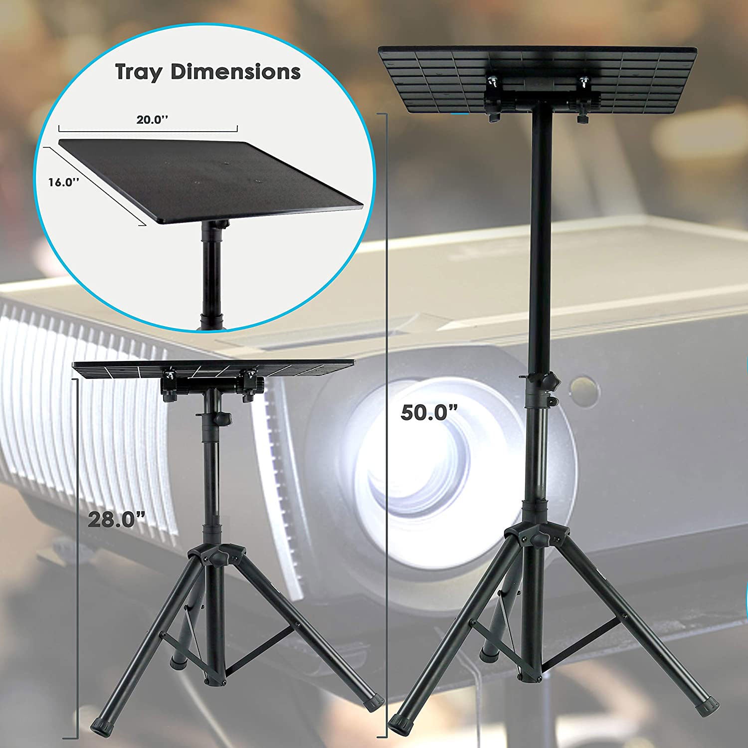Pyle PLPTS3 Universal Adjustable Tripod Design DJ Laptop Device Stand Holder - VMInnovations