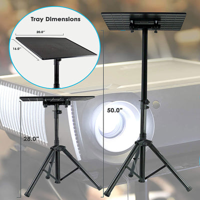 Pyle PLPTS3 Universal Adjustable Tripod Design DJ Laptop Device Stand Holder - VMInnovations