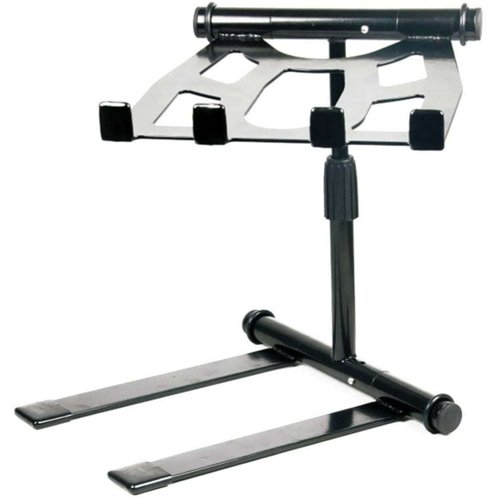 Pyle PLPTS55 Universal Adjustable Rotating DJ Laptop Stand with Travel Case - VMInnovations