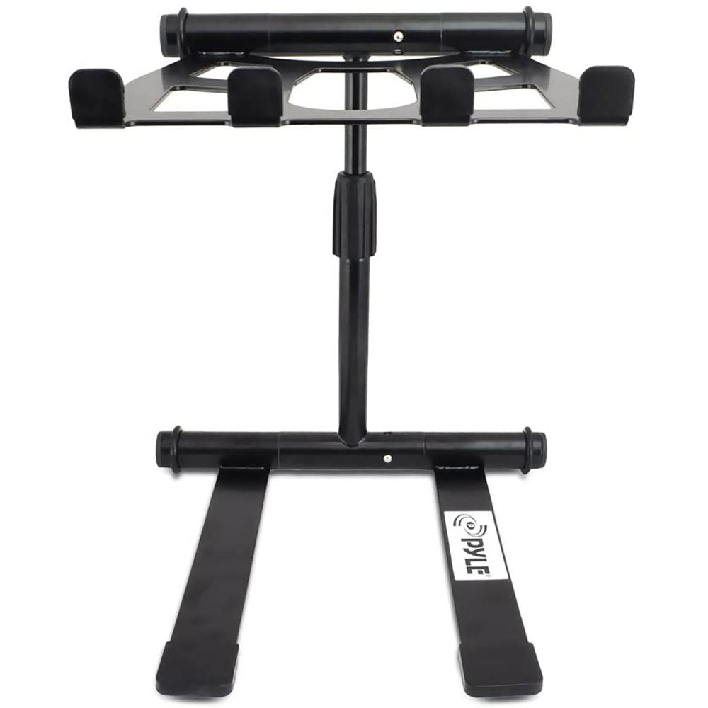 Pyle PLPTS55 Universal Adjustable Rotating DJ Laptop Stand with Travel Case - VMInnovations