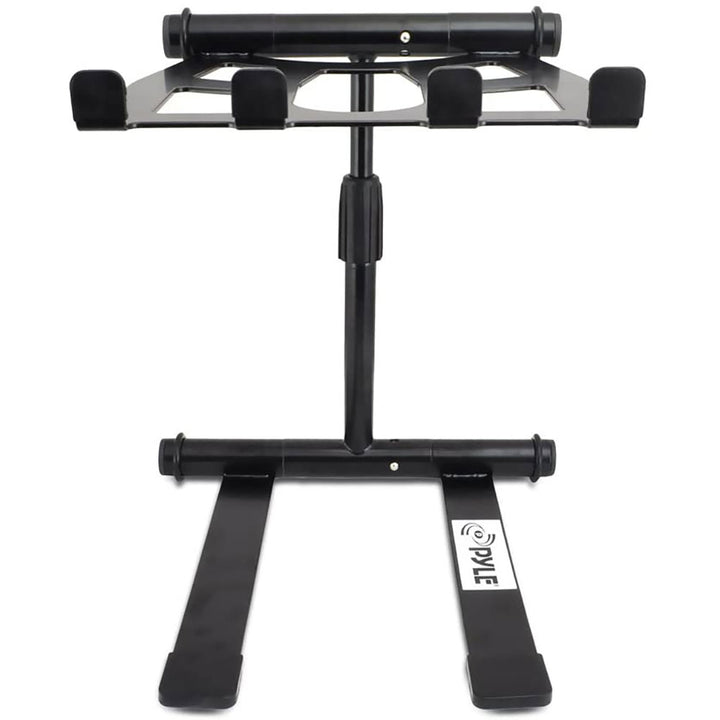 Pyle PLPTS55 Universal Adjustable Rotating DJ Laptop Stand with Travel Case - VMInnovations