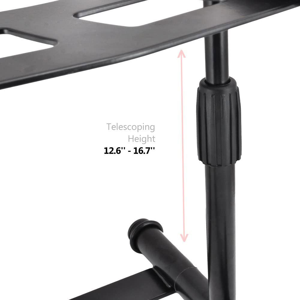 Pyle PLPTS55 Universal Adjustable Rotating DJ Laptop Stand with Travel Case - VMInnovations