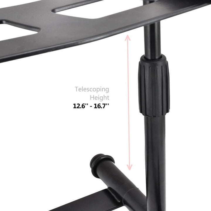 Pyle PLPTS55 Universal Adjustable Rotating DJ Laptop Stand with Travel Case - VMInnovations