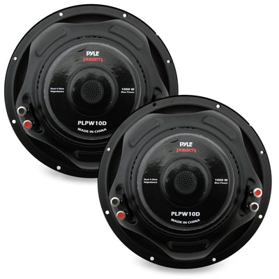 Pyle PLPW15D 15-inch 2000 Watt 4-Ohm DVC Power Car Audio Subwoofer (3 Pack)