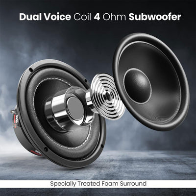 Pyle 6" 600W Max Dual Voice Coil 4-Ohm Stereo Audio Power Subwoofer (Open Box)