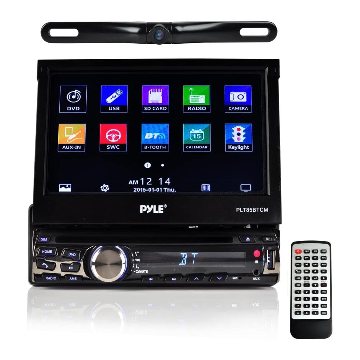 Pyle PLT85BTCM 7" Bluetooth Headunit Receiver and Backup Car Camera Kit (2 Pack) - VMInnovations