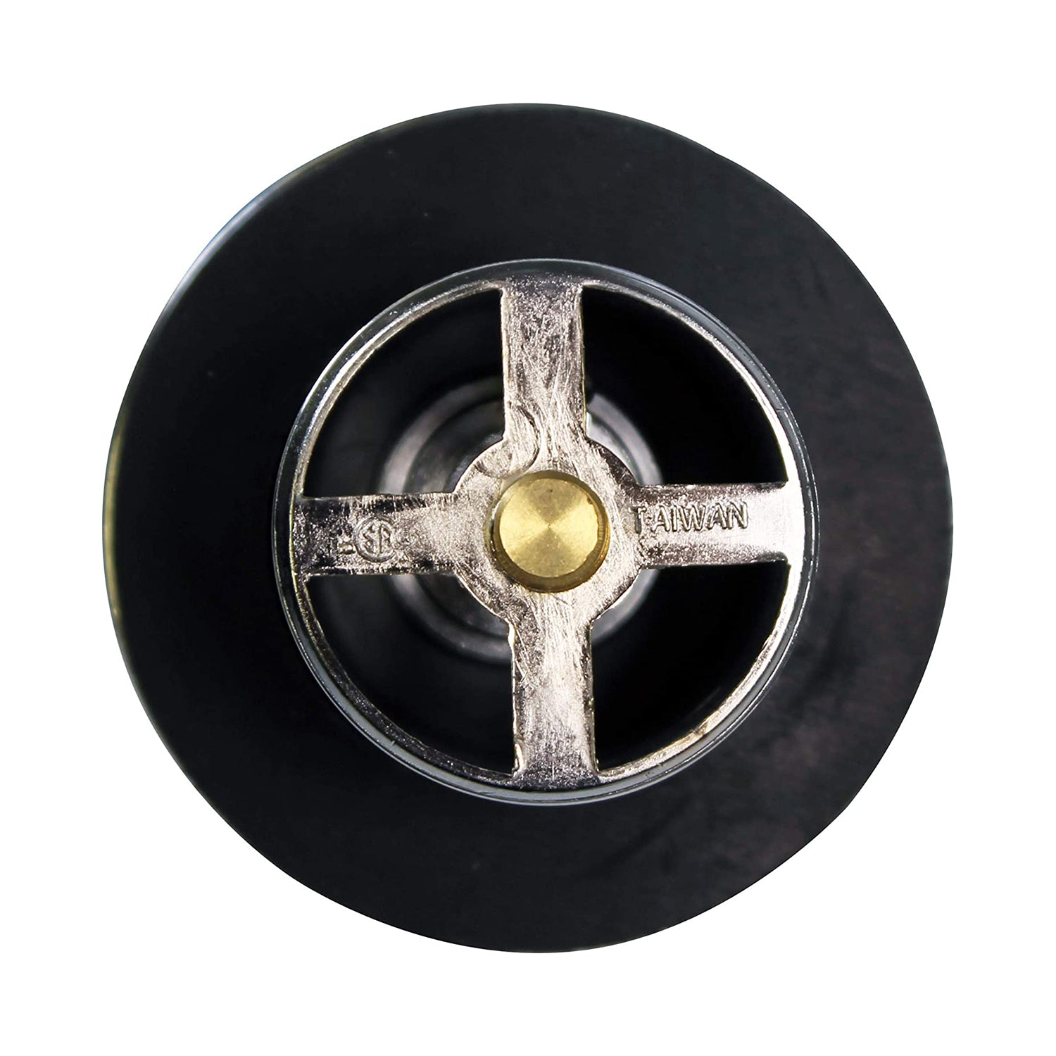 Westbrass 1.25 Inch Fine Thread Twist and Close Bathroom Drain Plug, Chrome - VMInnovations