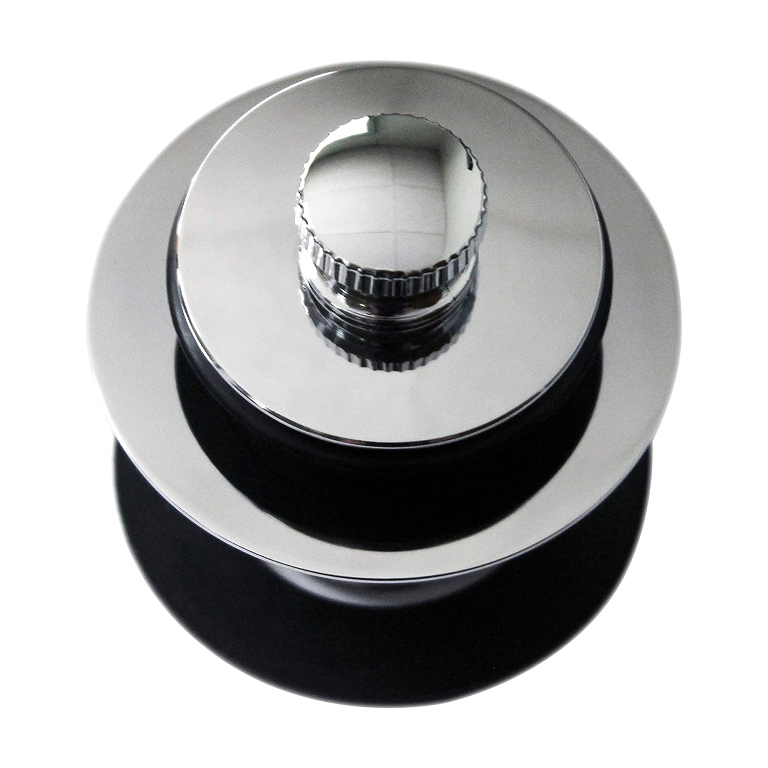 Westbrass 1.25 Inch Fine Thread Twist and Close Bathroom Drain Plug, Chrome - VMInnovations