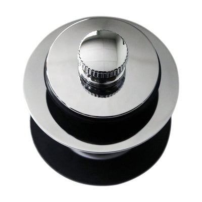 Westbrass 1.25 Inch Fine Thread Twist and Close Bathroom Drain Plug, Chrome - VMInnovations