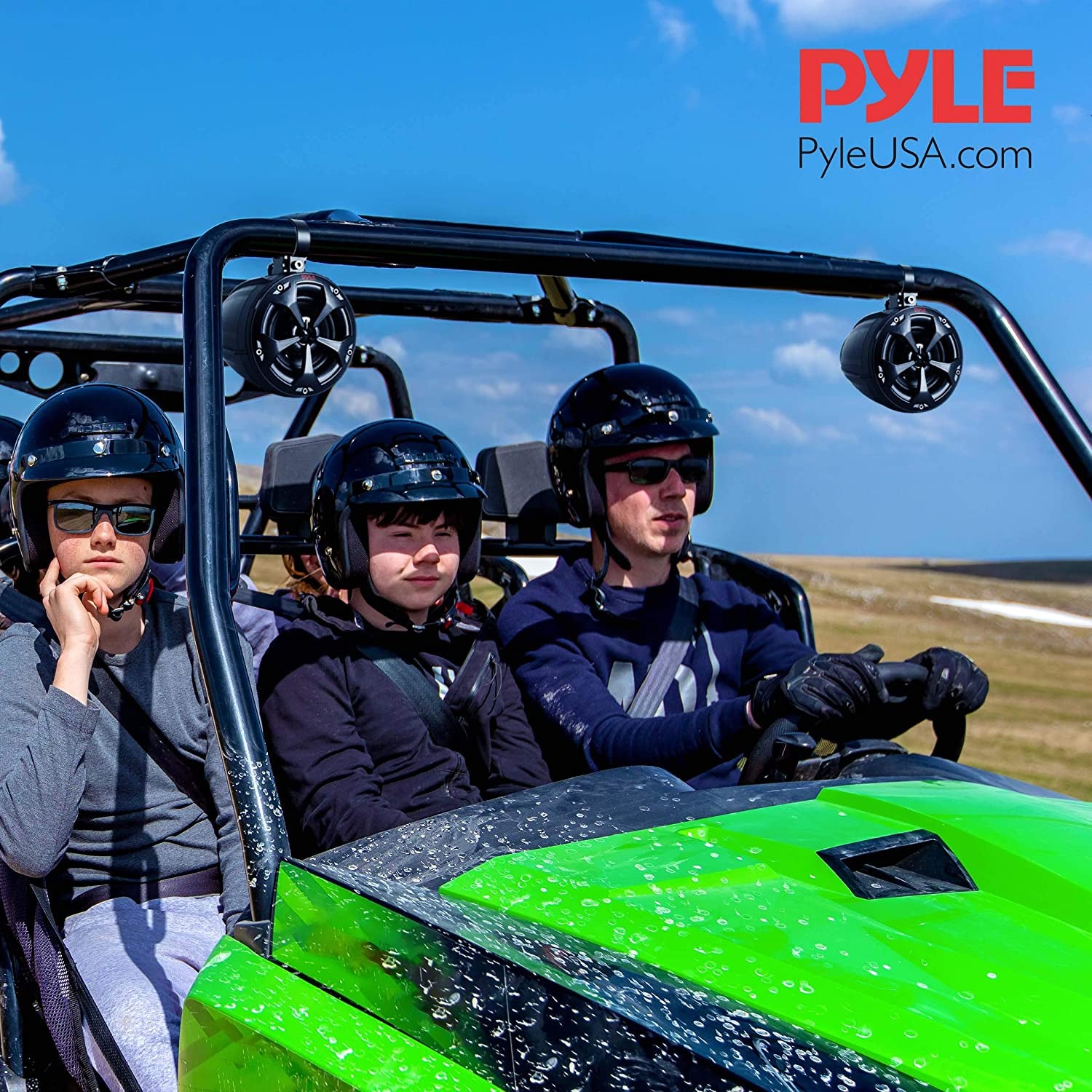 Pyle 2 Way 4 Inch Off Road 800W Dual Waterproof Marine Speaker System (Open Box) - VMInnovations