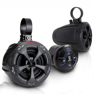 Pyle 2 Way 4 Inch Off Road Bluetooth 800W Waterproof Marine Speakers (For Parts)