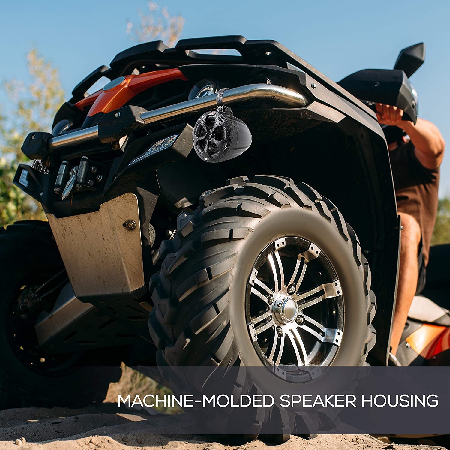 Pyle 2 Way 4 Inch Off Road Bluetooth 800W Waterproof Marine Speakers (Open Box) - VMInnovations