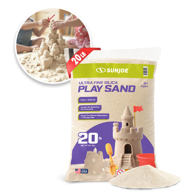 Sun Joe Ultra Fine Silica Play Sand for Sandboxes and Sensory Tables (Open Box) - VMInnovations