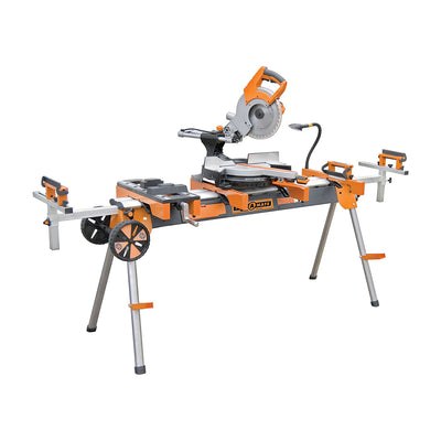 Bora PM-7000 Deluxe Miter Saw Folding Miter Heavy Duty Tool Stand w/ 4 Outlets