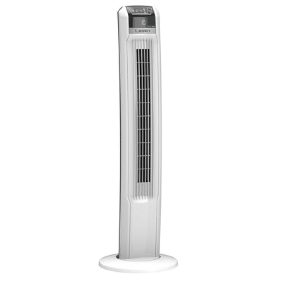 Lasko Portable Electric 42 Inch Oscillating Tower Fan with 12 Speeds, White