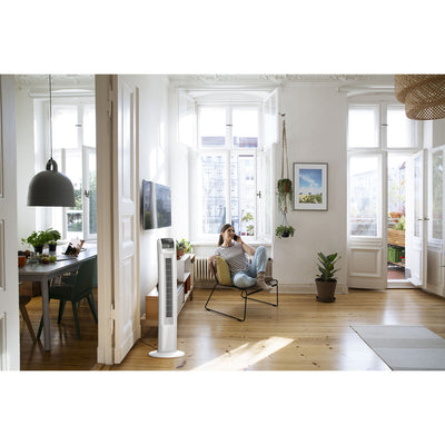 Lasko Portable Electric 42 Inch Oscillating Tower Fan with 12 Speeds, White - VMInnovations
