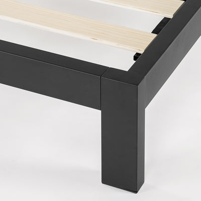 Mellow Classic Heavy Duty Platform Bed Frame w/Headboard, 10", King (Open Box)