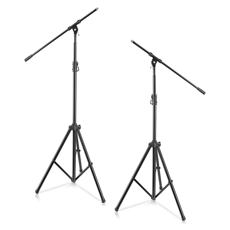 Pyle Adjustable Boom Extending Microphone Stable Tripod Stand, 2 Pack (Open Box)