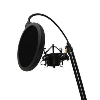 Pyle PMKSH28 Microphone Boom Suspension Scissor Spring Arm Floor Stand (2 Pack)