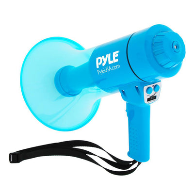 Pyle Portable Waterproof Megaphone Bullhorn Speaker with LED Light (Open Box) - VMInnovations