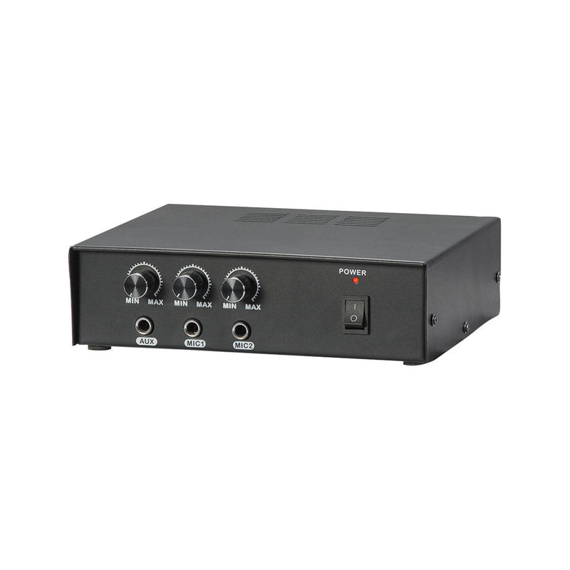Pyle Compact 50 Watt Power Amplifier Sound System w/ 3 Input Terminals (2 Pack)
