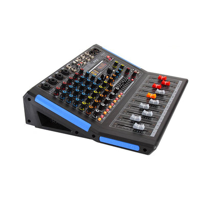 Pyle 6 Channel Bluetooth Sound Board Mixer System for DJ Studio Audio (Open Box)