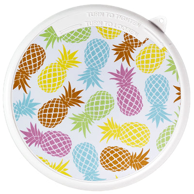 CreekKooler Pineapple Print Insulated Floating Cooler Lid, 15 Quarts (Lid Only) - VMInnovations