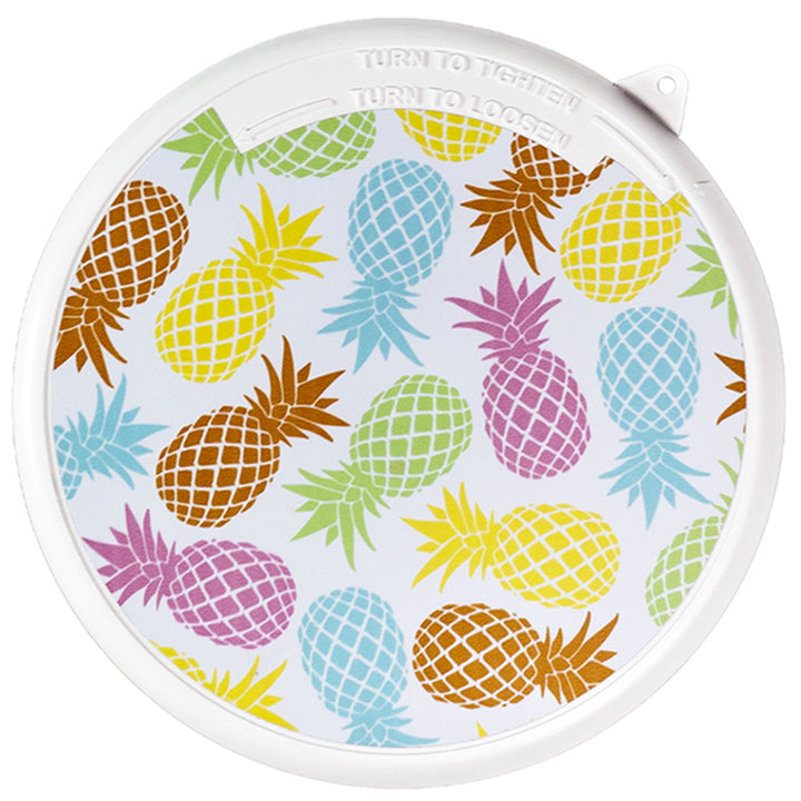 CreekKooler Pineapple Print Insulated Floating Cooler Lid, 15 Quarts (Lid Only)