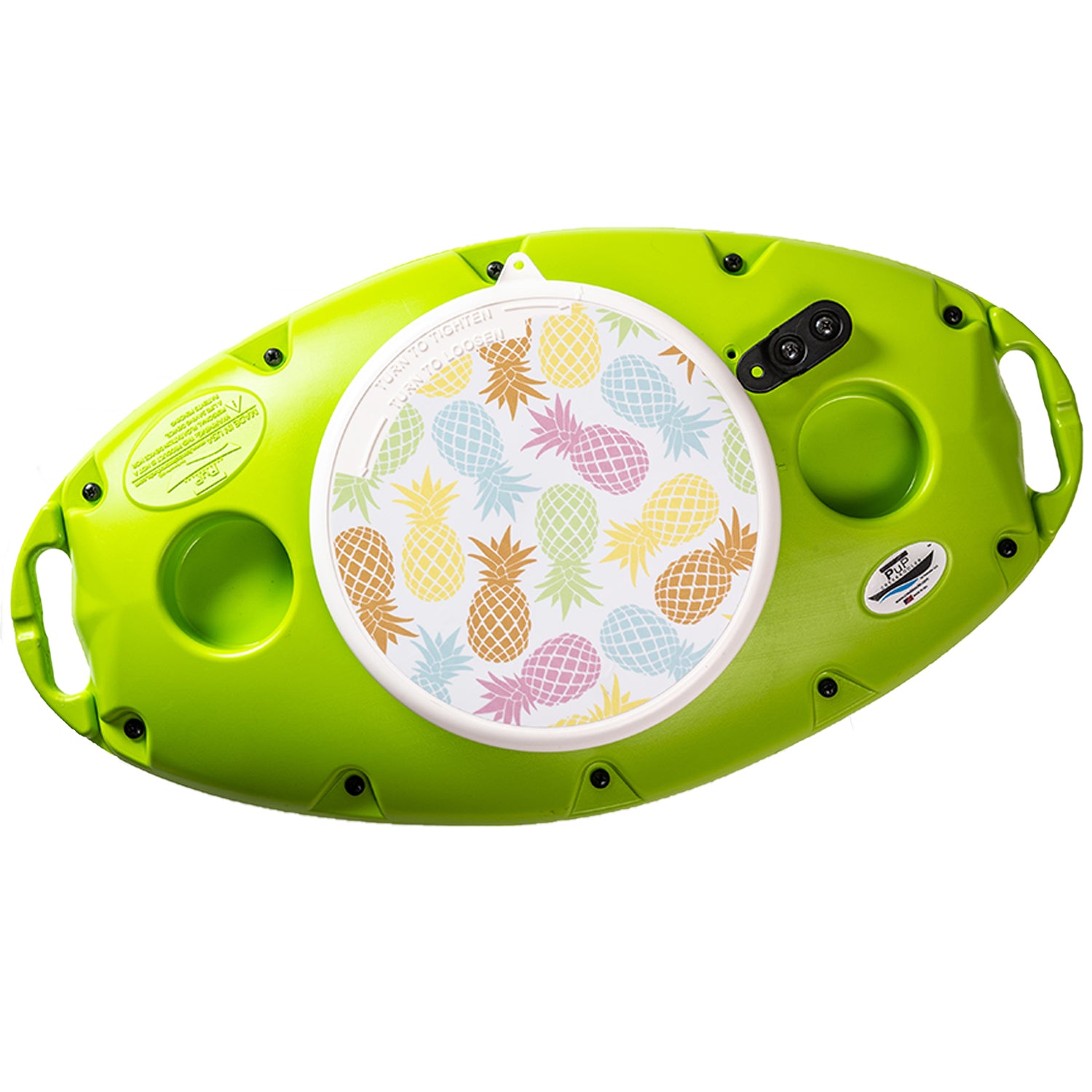 CreekKooler Pineapple Print Insulated Floating Cooler Lid, 15 Quarts (Lid Only) - VMInnovations