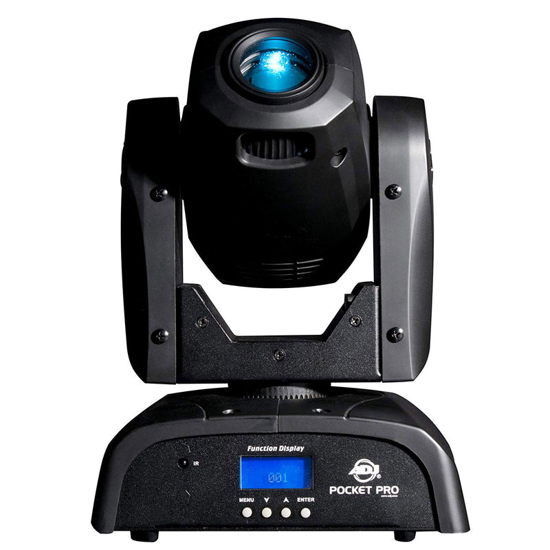 ADJ POCKET PRO 25W LED Mini Compact Spot Moving Head Light w/ 7 Colors (2 Pack)