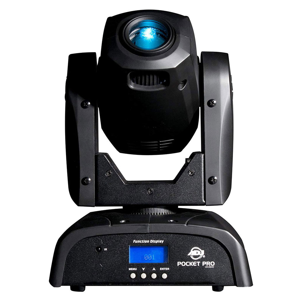 ADJ POCKET PRO 25W LED Mini Compact Spot Moving Head Light w/ 7 Colors (2 Pack) - VMInnovations