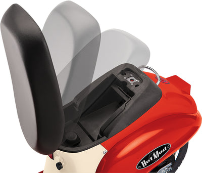Razor Pocket Mod Mini Euro 24V 250W Electric Kids Retro Scooter with Helmet, Red