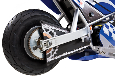 Razor 24-Volt Mini Electric Motorcycle Pocket Rocket with Full Face Helmet, Blue