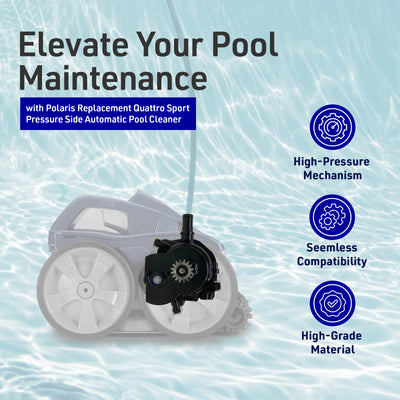 Polaris Replacement Quattro Sport Pressure Side Pool Cleaner Engine with O-Ring