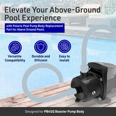 Polaris Pool Pump Body Replacement Part for Above Ground Pools, Black (Open Box) - VMInnovations