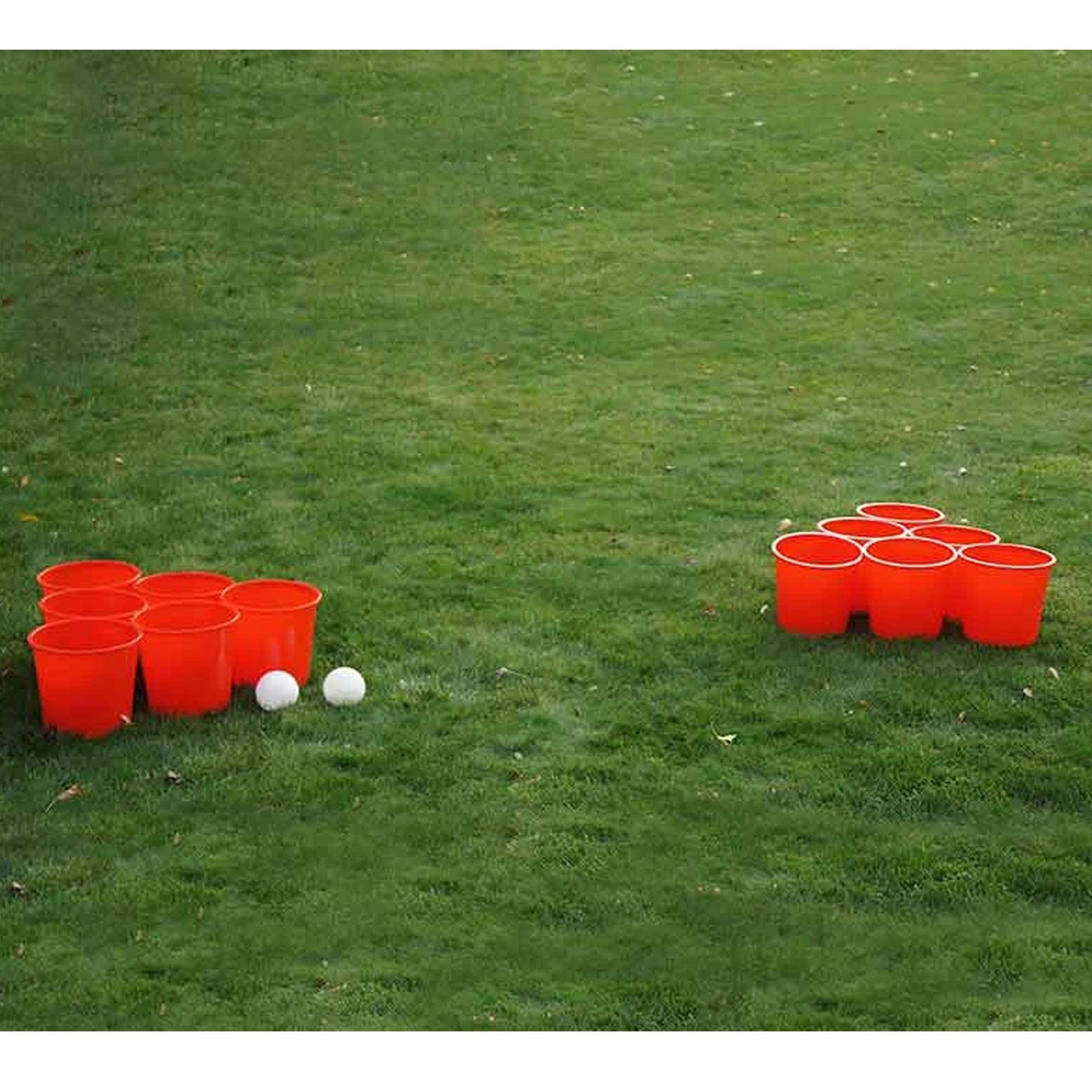 YardGames Giant Outdoor Yard Pong Activity Set w/ 12 Buckets & 2 Balls (2 Pack)
