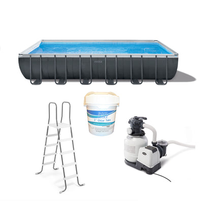 Intex 24' x 12' x 52" Ultra XTR Frame Above Ground Pool Set w/ 3" Chlorine Tabs - VMInnovations