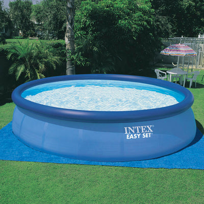 Intex 18 Foot x 48 Inch Inflatable Easy Set Round Above Ground Swimming Pool Set (2 Pack)Kokido AC11CBX Krill Automatic Pool Vacuum Cleaner for Above Ground Pools, Gray