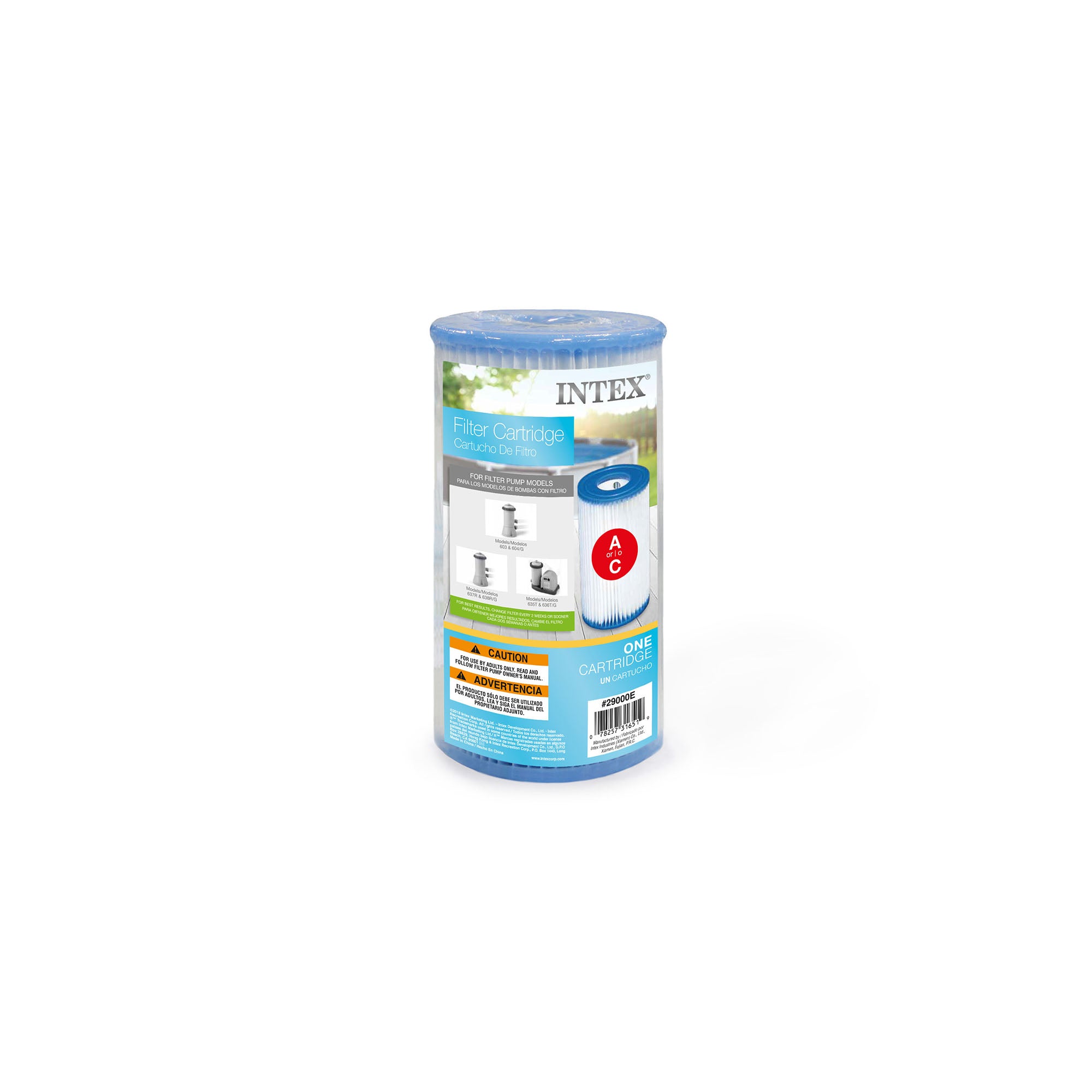 Intex 29000E Pool Easy Set Type A Replacement Filter Pump Cartridge, (2 Pack) - VMInnovations