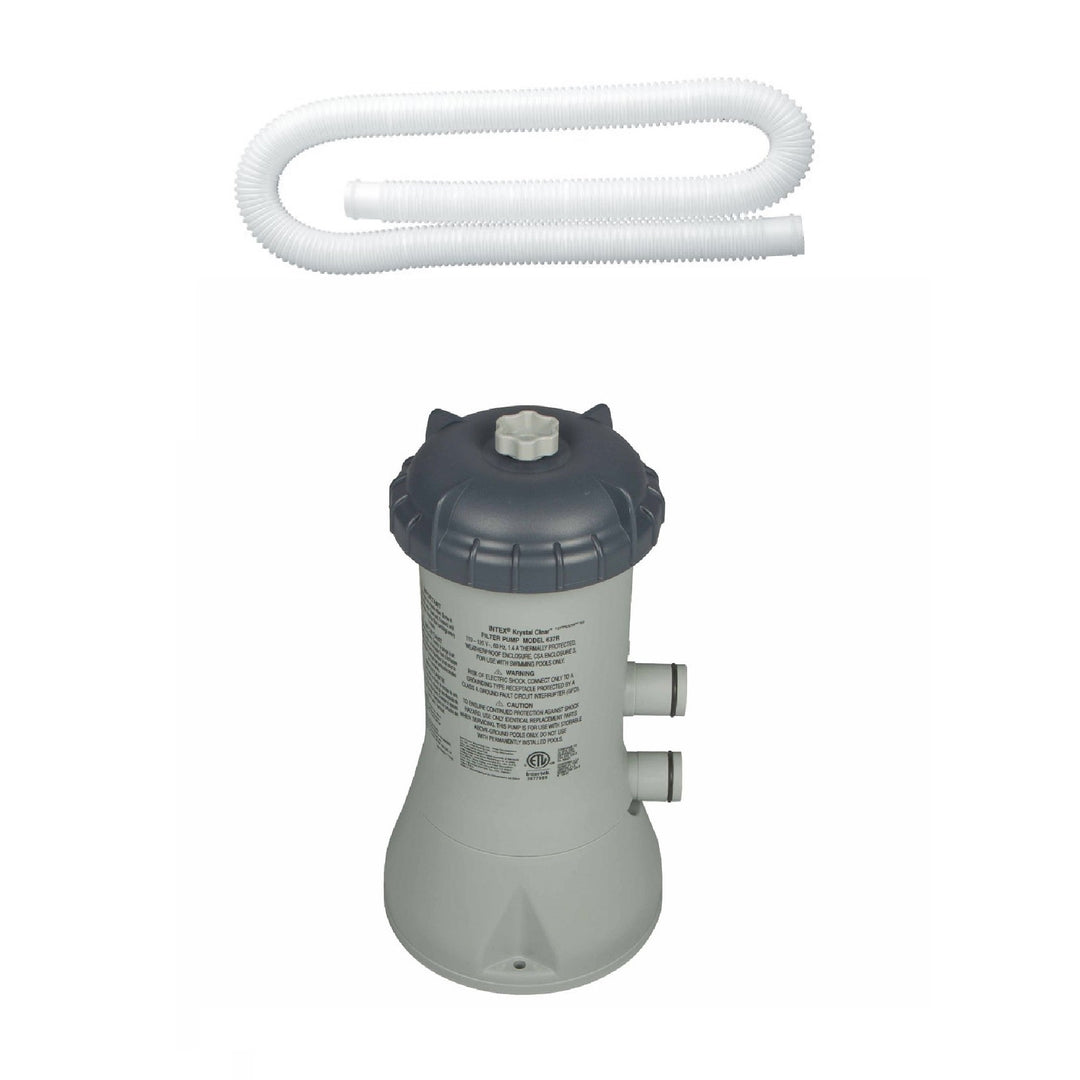 Intex 1.25In Diameter Pool Pump Replacement Hose & Intex 1000 GPH Pool Filter