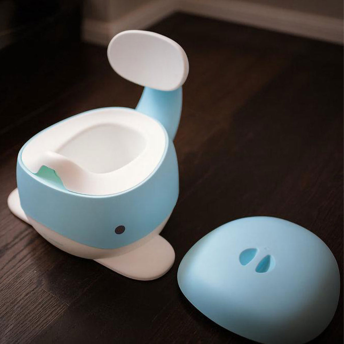 Be Mindful Moby Baby Toddlers Gender Neutral Potty Trainer Seat, Light Blue - VMInnovations