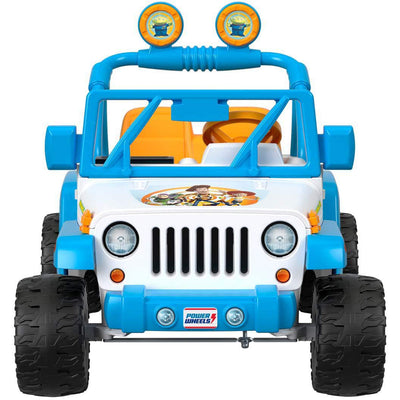 Power Wheels Disney Pixar Toy Story Kids 12V Car Ride On Jeep Wrangler(Open Box)