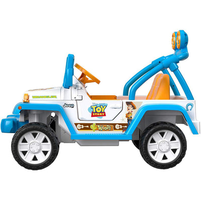 Power Wheels Disney Pixar Toy Story Kids 12V Car Ride On Jeep Wrangler(Open Box)