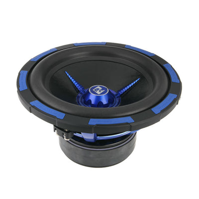 Power Acoustik Monoblock Amplifier and 2500 Watt Subwoofer, Black (2 Pack)